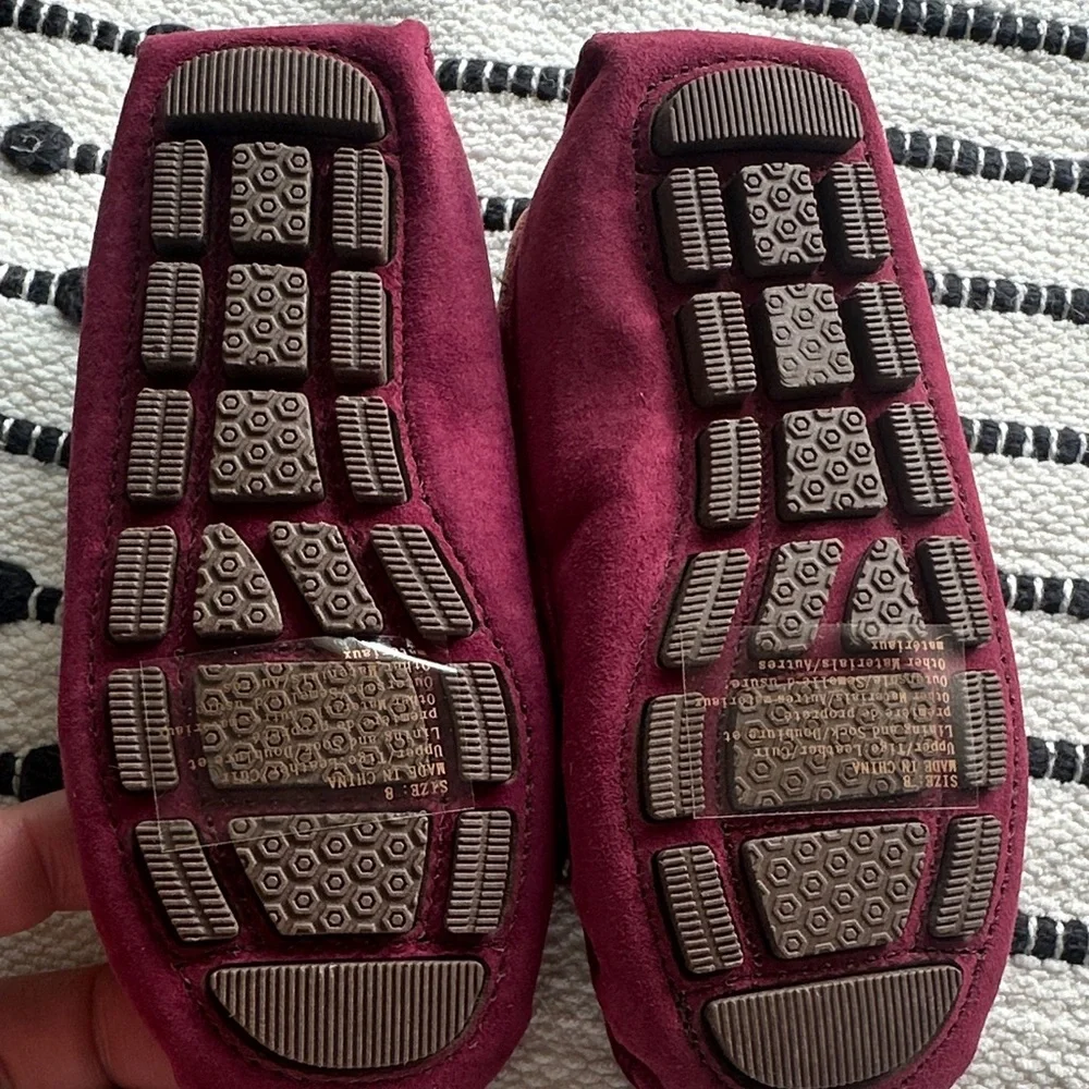 Janie and Jack Classic Burgundy Kids Loafers